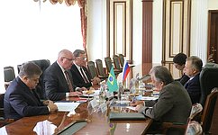 Г. Карасин провел встречу с Послом Бразилии в России Родриго Баэна Соаресом