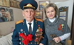 Е. Писарева поздравила новгородских ветеранов с наступающим Днем Победы