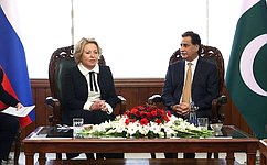 Valentina Matvienko: The strong momentum of interparliamentary contacts between Russia and Pakistan is encouraging