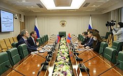 К. Косачев провел встречу с членом Великого Государственного Хурала Монголии Д. Цогтбаатаром