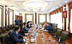 Развитие образовательных и культурных проектов обсудили в Совете Федерации с делегацией Узбекистана