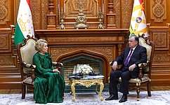 Valentina Matvienko: Russia places significant emphasis on strengthening allied and strategic relations with Tajikistan