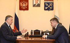 Д. Василенко встретился с губернатором Ленинградской области А. Дрозденко