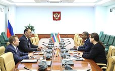 М. Ахмадов провел встречу с Послом Султаната Оман в Российской Федерации Х. Аль Тувайхом