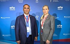 М. Ахмадов и Е. Ламонова приняли участие в XIII Международном спортивном форуме «Россия — спортивная держава»