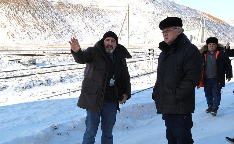 Баир Жамсуев в ходе работы в регионе посетил первый в мире специализированный сухопутный зерновой терминал полного цикла в Забайкальске