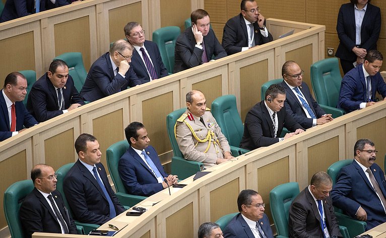Выступление Президента Египта Абдельфаттаха Ас-Сиси в Совете Федерации