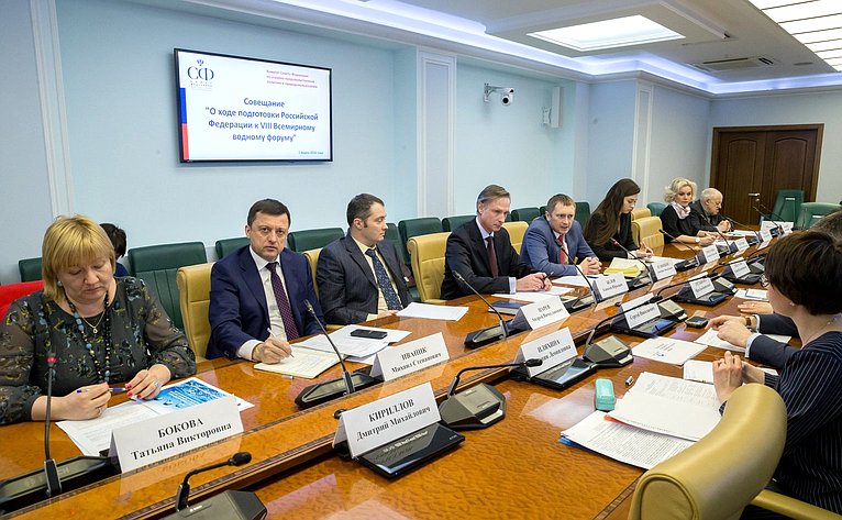 Ирина Гехт провела совещание «О ходе подготовки Российской Федерации к VIII Всемирному водному форуму»