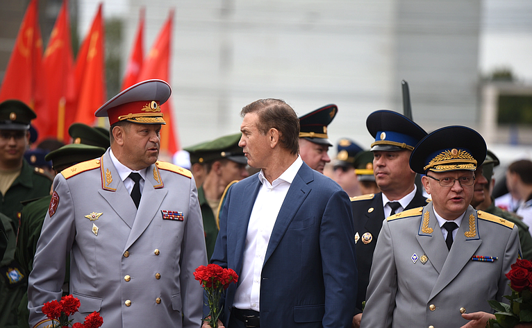 Александр Брыксин принял участие в мероприятиях, посвященных 80-летию победы в Курской битве