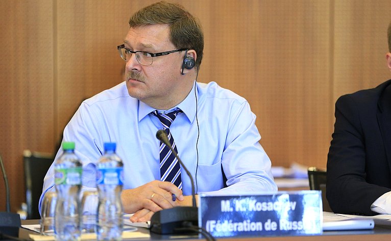 Вице-председатель Межпарламентского союза, председатель Комитета СФ по международным делам К. Косачев