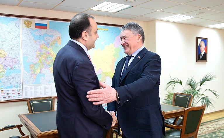 Встреча Юрия Воробьева с Чрезвычайным и Полномочным Послом Армении в РФ Вардяном Тоганяном