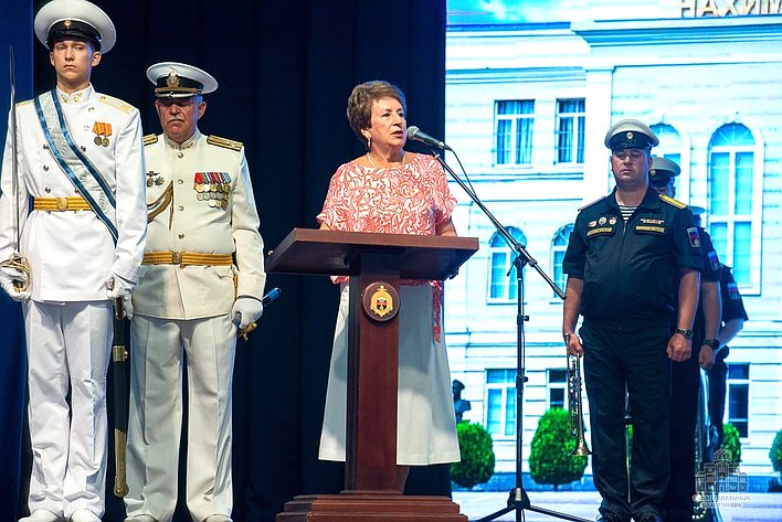 Екатерина Алтабаева поздравила первокурсников филиала Нахимовского военно-морского училища в Севастополе