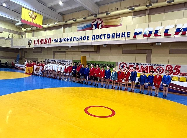 Николай Владимиров приветствовал юных самбистов на соревнованиях в Чувашии