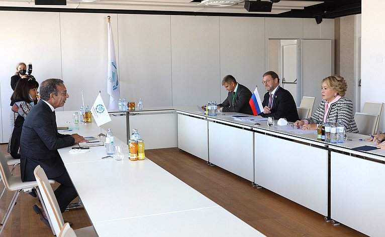 Встреча Председателя Совета Федерации Валентины Матвиенко с Председателем Межпарламентского союза Дуарте Пашеку