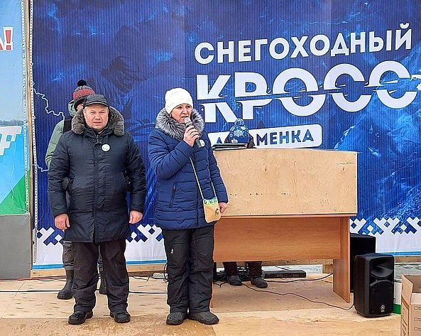 Денис Гусев принял участие в 15-м муниципальном мотокроссе на снегоходах, прошедшем в Ненецком автономном округе