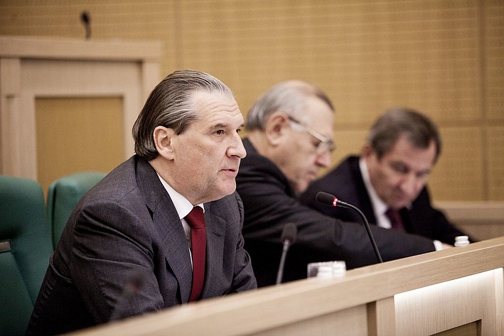 Алексей Александров на 358 заседании Совета Федерации
