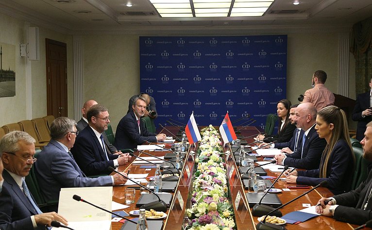 Встреча Константина Косачева с Министром по инновациям и технологическому развитию Республики Сербии