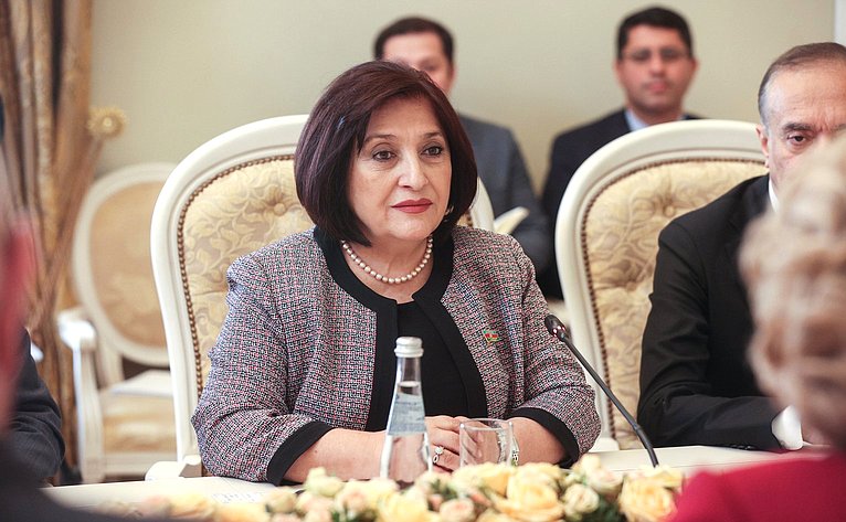 Валентина Матвиенко провела встречу с Председателем Милли Меджлиса Азербайджанской Республики Сагибой Гафаровой