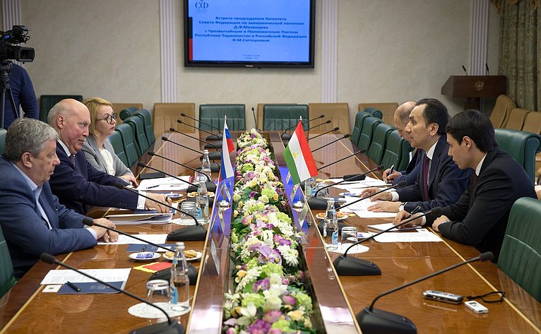 Встреча Д. Мезенцева с Послом Таджикистана