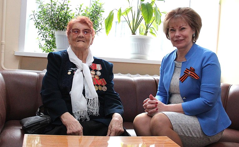 Сенатор Татьяна Гигель встретилась с ветеранами Великой Отечественной войны и тружениками тыла