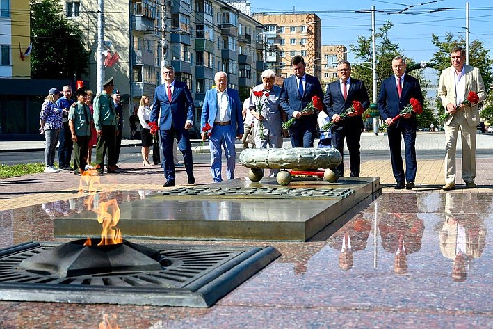 Александр Савин принял участие в торжественных мероприятиях, посвященных празднованию 653-й годовщины основания города Калуги