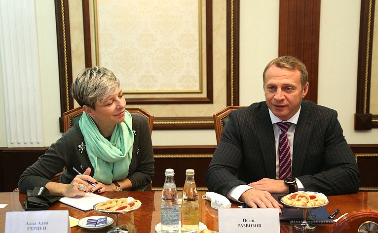 Встреча заместителя Председателя СФ Константина Косачева с Министром туризма Израиля