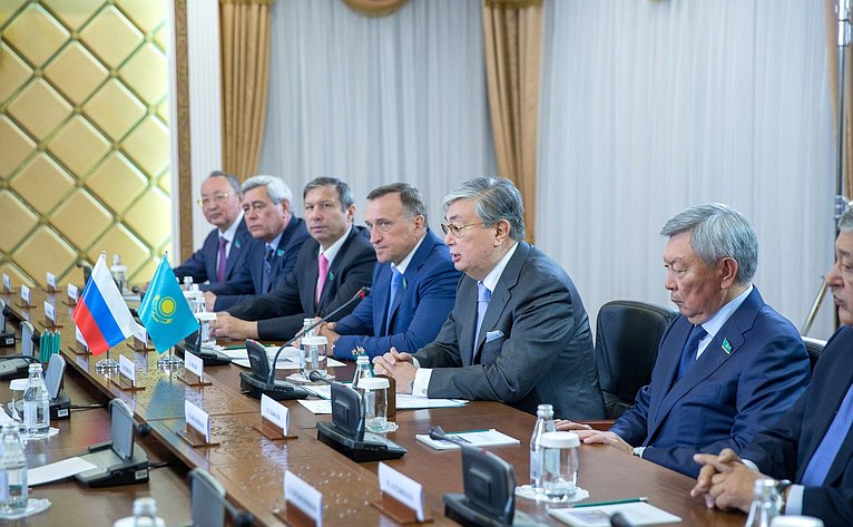 Встреча в Астане с Председателем Сената Парламента Республики Казахстан