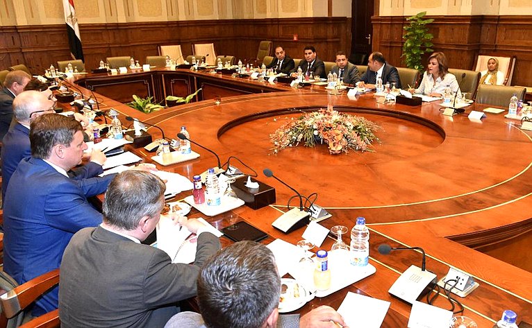 Встреча Фарита Мухаметшина с членами Палаты депутатов Арабской Республики Египет