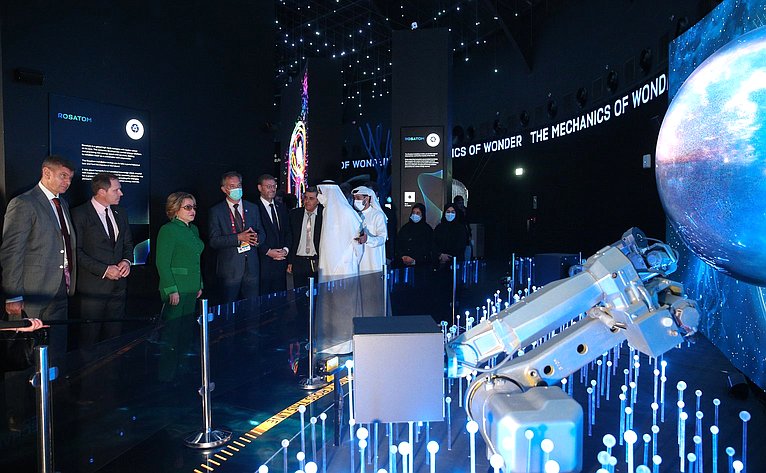 Делегация Совета Федерации во главе с Председателем СФ Валентиной Матвиенко посетила Всемирную выставку «Экспо-2020»