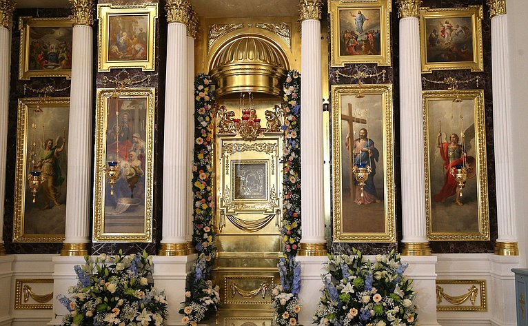 Торжественное мероприятие по случаю освящения собора Казанской иконы Божией Матери Богородицкого монастыря
