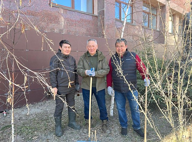 Сахамин Афанасьев принял участие во Всероссийском субботнике