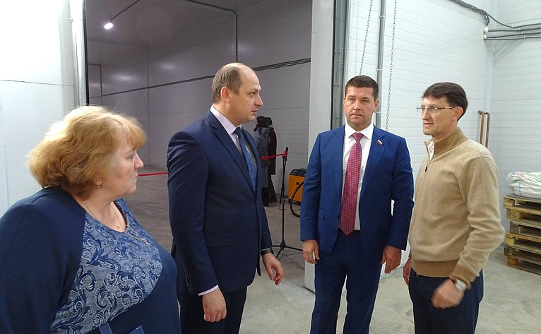 Андрей Чернышев в ходе работы в регионе принял участие в открытии мукомольного производства в селе Кузнецовка Братского района