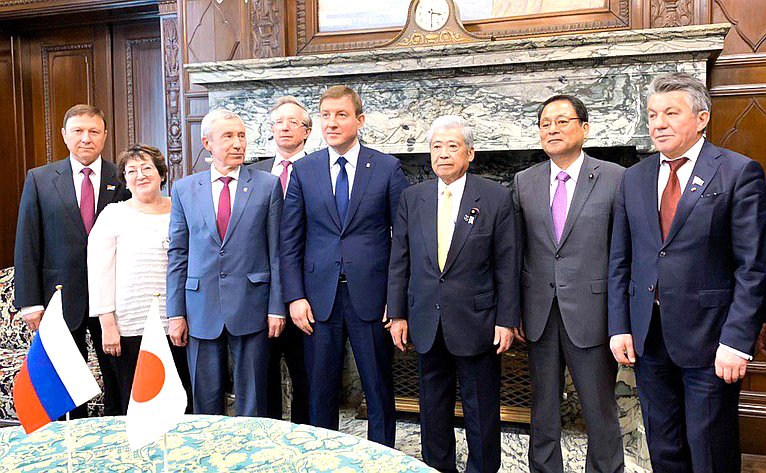 Встреча Андрея Турчака с Председателем Палаты советников Парламента Японии Тюити Датэ