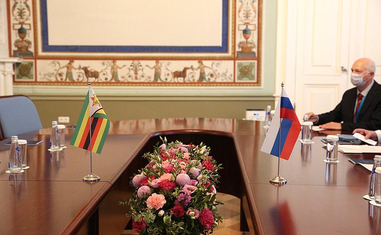 Встреча Председателя СФ Валентины Матвиенко с супругой Президента Республики Зимбабве Ауксиллией Мнангагвой