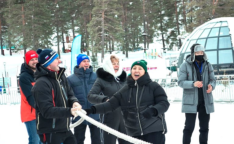 Татьяна Гигель приняла участие в молодежном фестивале зимних забав «SNOWFEST» в Майминском районе республики