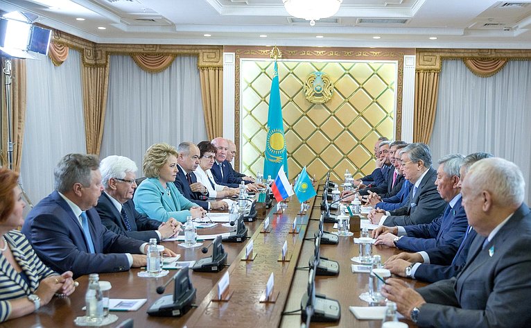 Председатель Совета Федерации встретилась в Астане с Председателем Сената Парламента Республики Казахстан