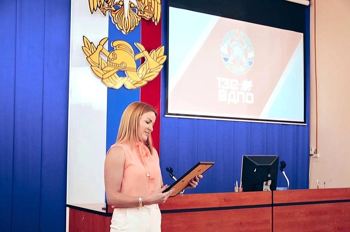 Ирина Кожанова приняла участие в торжественной церемонии, посвящённой юбилейной дате основания Всероссийского добровольного пожарного общества