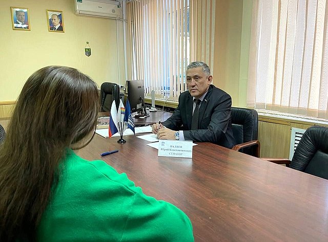 Юрий Валяев в ходе работы в регионе провел личный прием граждан