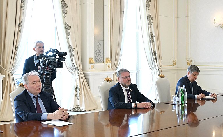 Встреча заместителя Председателя Совета Федерации Константина Косачева и Президента Азербайджанской Республики Ильхама Алиева