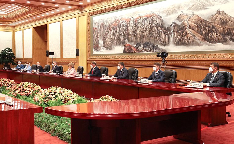 Встреча Председателя СФ Валентины Матвиенко с Председателем Китайской Народной Республики Си Цзиньпином