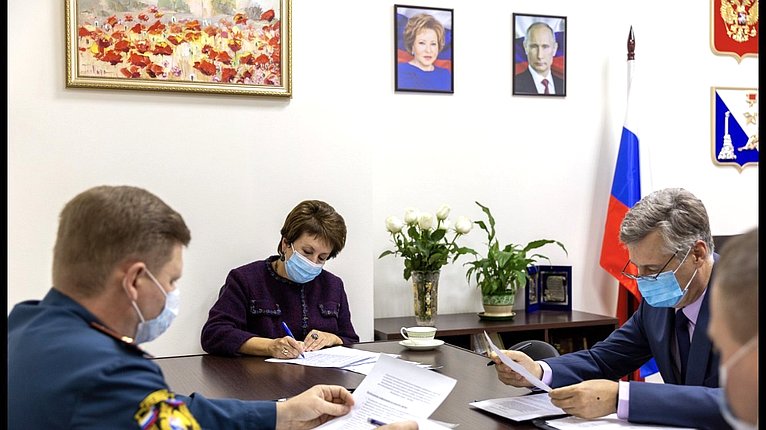 Екатерина Алтабаева провела рабочую встречу с руководителями севастопольских подразделений органов принудительного исполнения, государственной противопожарной службы МЧС и таможенных органов РФ