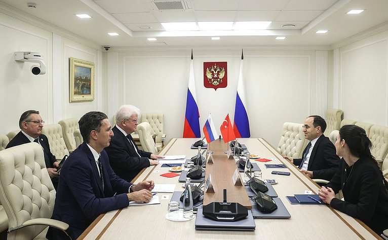 Владимир Чижов провел рабочую встречу с Чрезвычайным и Полномочным Послом Турецкой Республики в Российской Федерации Танжу Бильгичем