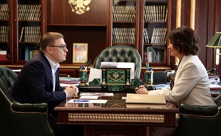 Маргарита Павлова обсудила с Губернатором Челябинской области актуальные задачи представительства региона в верхней палате парламента