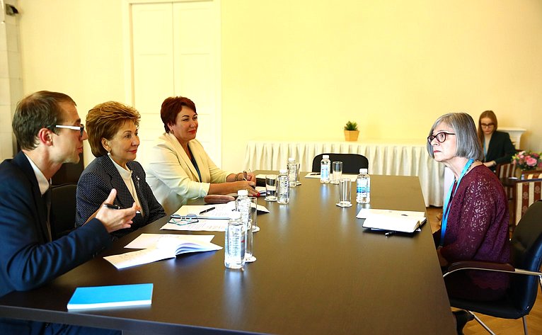 Встреча Г. Кареловой с заместителем генерального директора Международной организации труда (МОТ) Деборой Гринфилд