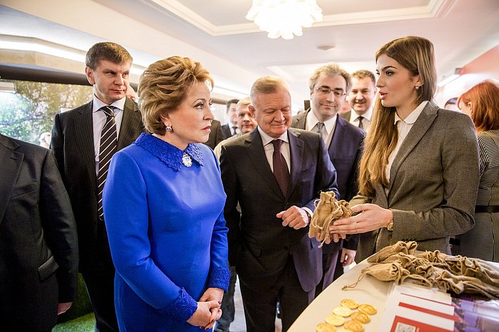 Открытие выставки Рязанской области в Совете Федерации. Февраль 2015