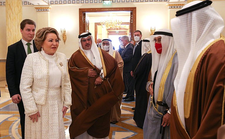 Встреча Председателя Совета Федерации Валентины Матвиенко с наследным принцем Королевства Бахрейн, Председателем Совета министров Королевства Бахрейн Сальманом Бен Хамадом Аль Халифой