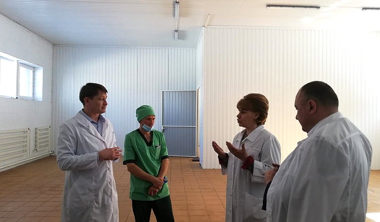 Татьяна Гигель в ходе рабочей командировки по региону встретилась с коллективом Чойского молочного завода