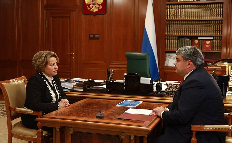 Встреча Валентины Матвиенко с Главой Кабардино-Балкарской Республики Казбеком Коковым