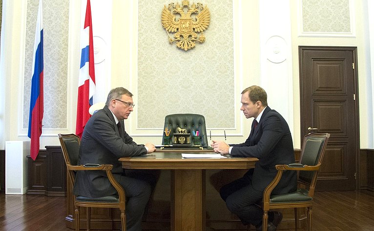 Андрей Кутепов провел встречу с губернатором Омской области Александром Бурковым