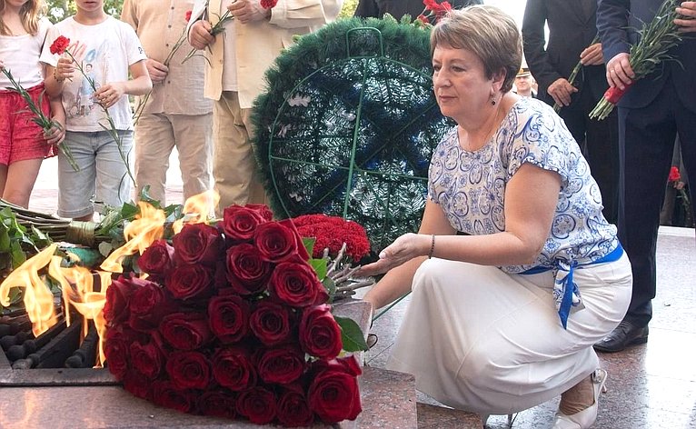 Екатерина Алтабаева приняла участие в торжествах, приуроченных ко Дню Военно-Морского флота